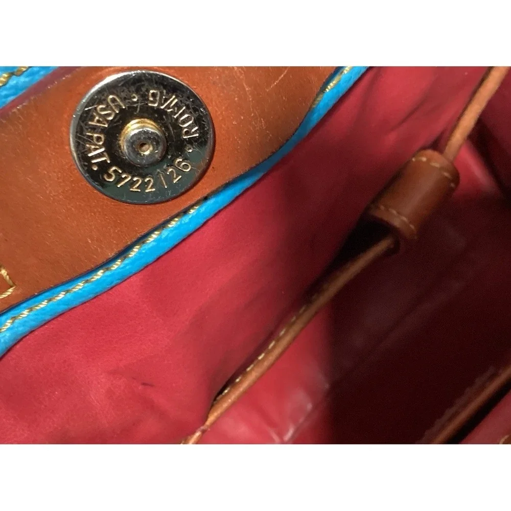 Dooney and Bourke Blue  Pebble Grain Leather Handbag